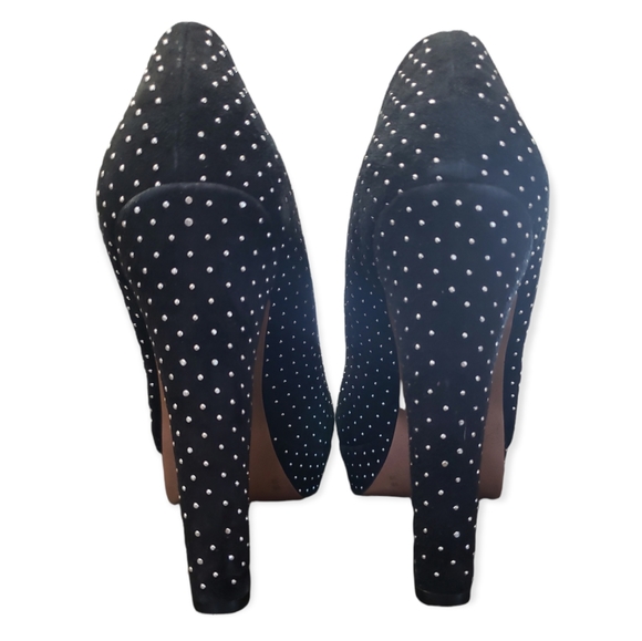 BCBGeneration Joy Suede Studded Block Heels Size 9 - Picture 5 of 9